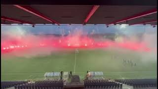 Assyriska FF 50 år. Zelge fans firande av klubbens 50 års jubileum.