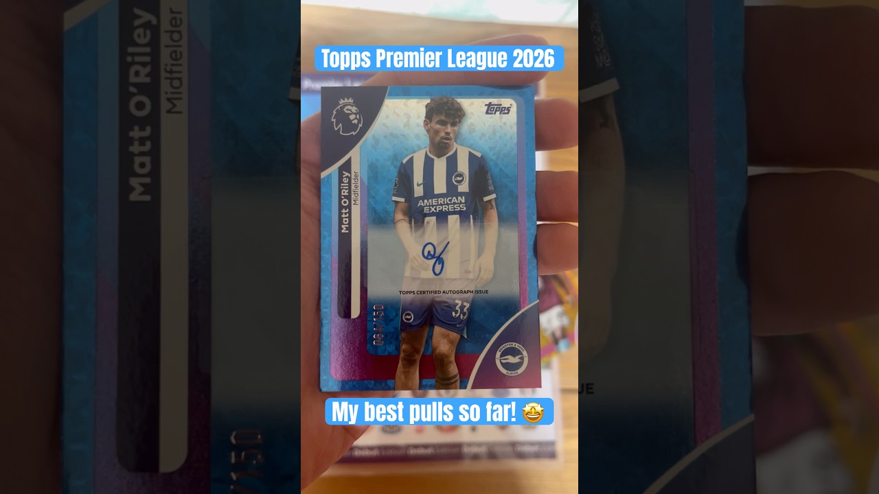 My best Topps Premier League 2026 Trading Cards pulls so far 