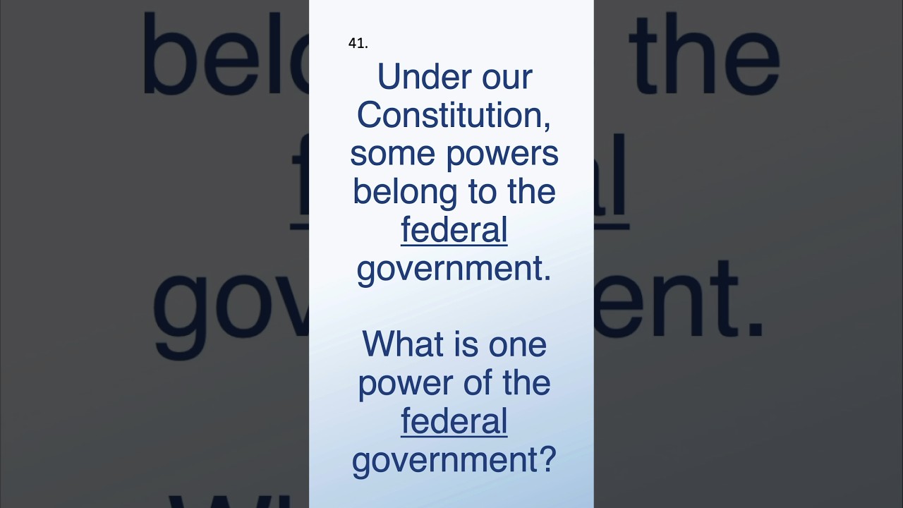 Ace the U.S. Citizenship Test - Question of the Day! #41