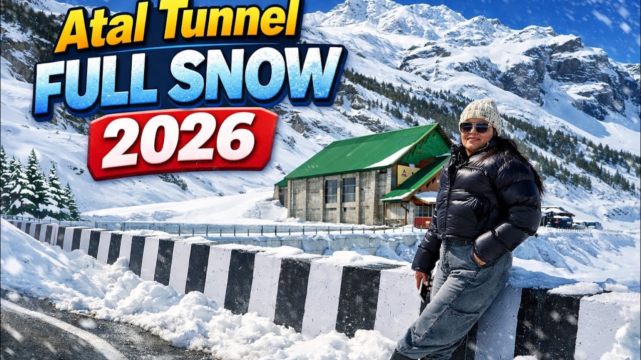Today Manali to Atal Tunnel full snow 2026 ❄😱| All Vehicles Allowed,Sissu road & snow update,Rohtang