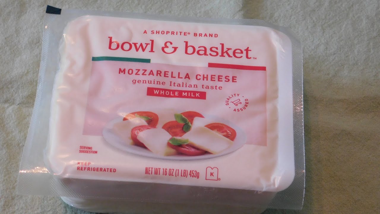 ShopRite Mozzarella, bowl & basket Mozzarella YouTube