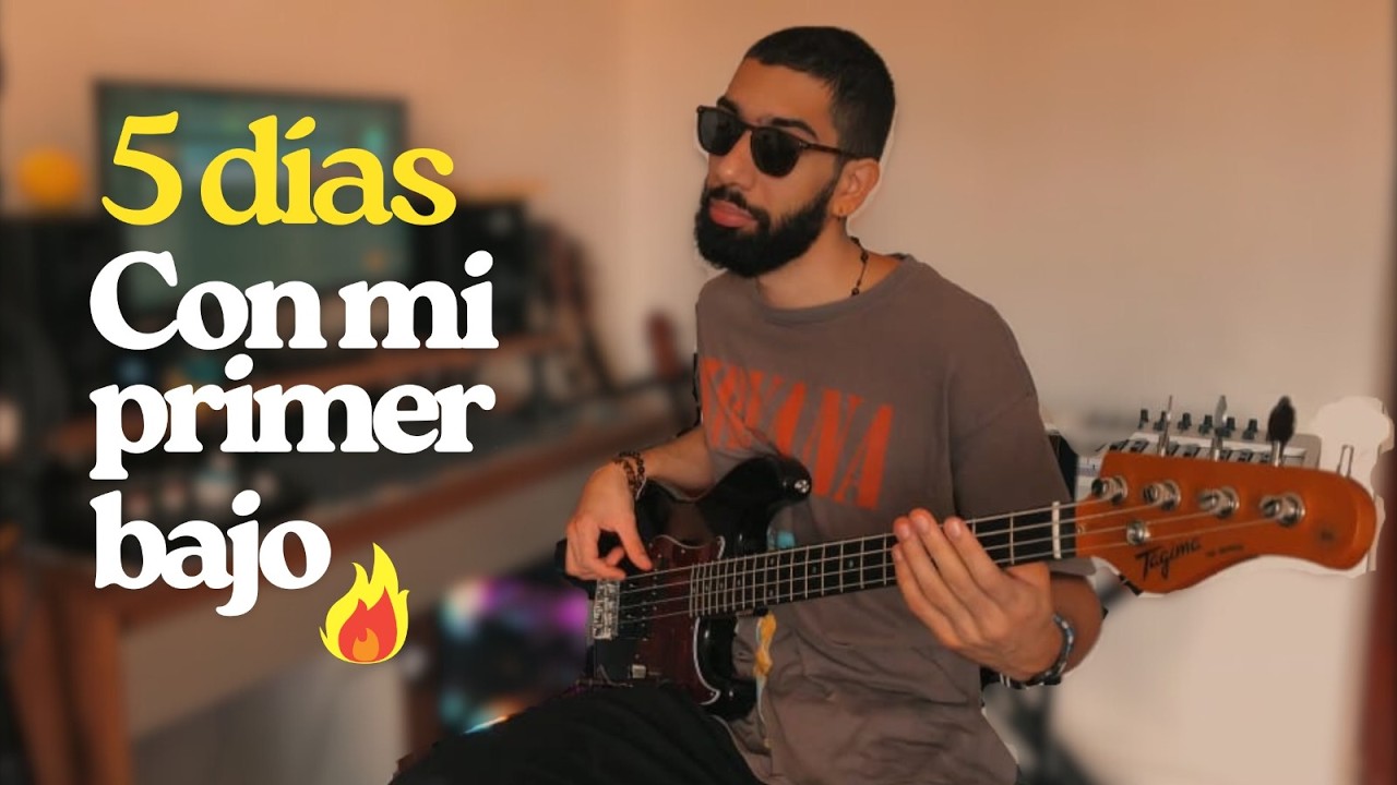 5 dias con mi primer bajo | Un x100to (Bass Cover)