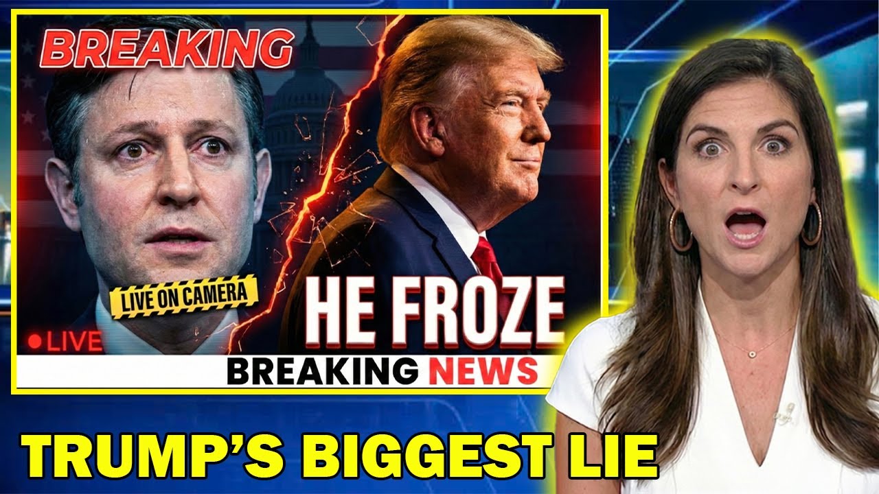 BREAKING: Mike Johnson FREEZES—Exposes Trump’s Biggest Lie
