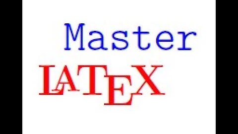 1. Introduction to LaTeX document preparation system