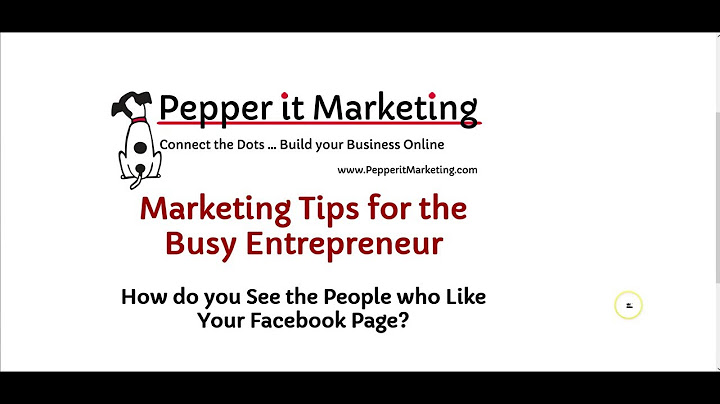 Can you see who likes your business page on facebook