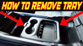 How to Remove Cup Holder Tray 5th Gen RAM Center Console Bucket