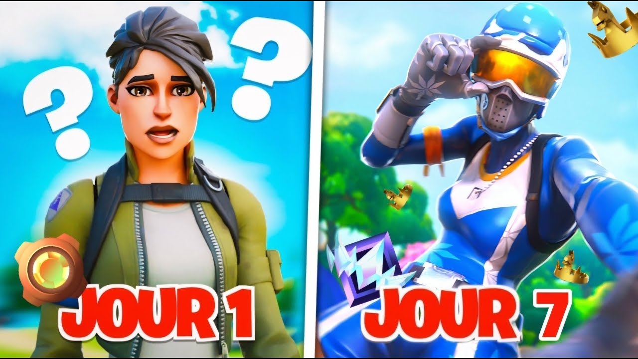 7 JOURS pour DEVENIR JOUEUR PRO sur FORTNITE !