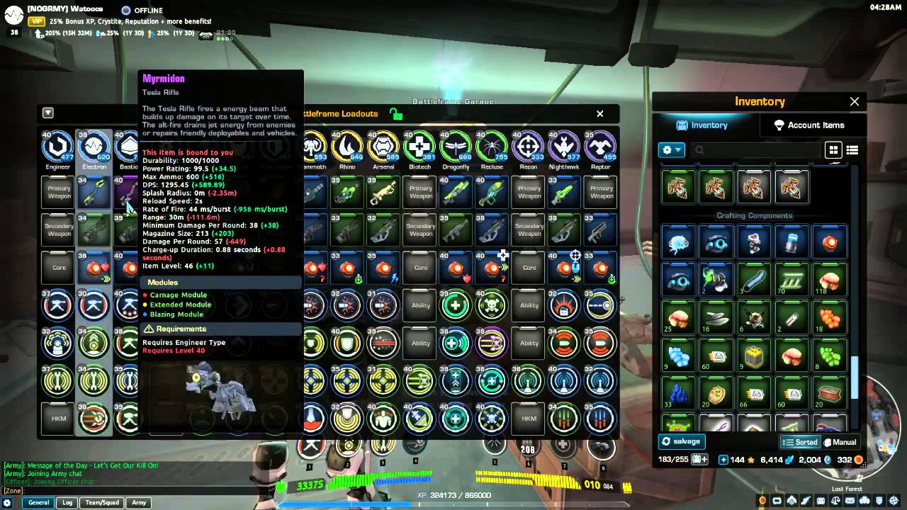 Firefall (v1.3.1869) Almost Maxxed