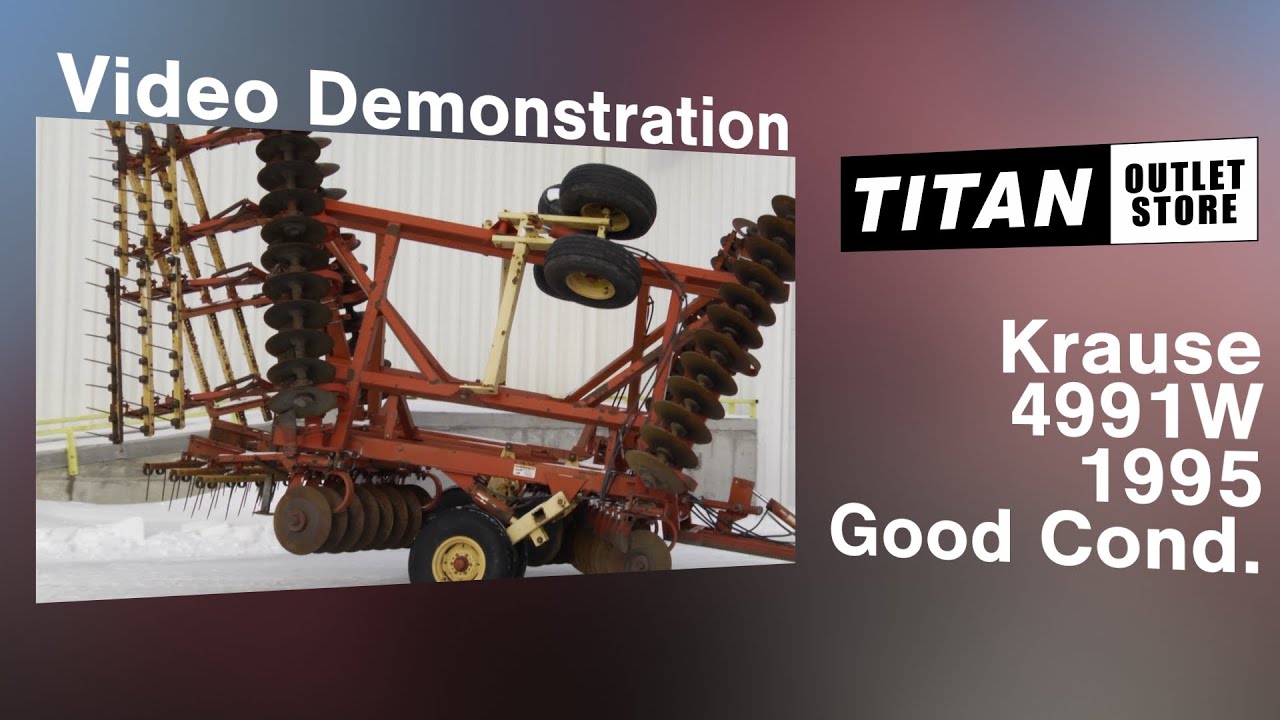 Krause 4991W 30 ft, 9 inch spacing, Rock Flex, Harrow Disk Harrow