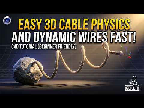 Easy Cable Physics & Dynamic Wires in Cinema 4D (C4D Tutorial)