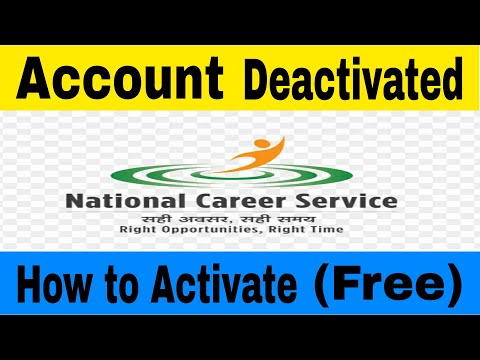 National Career Service Account Deactivated | Unable to login NCS Account | Inactive NCS Account