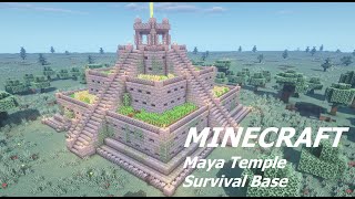 💥MINECRAFT: Cool Maya Temple Survival Base (Tutorial)