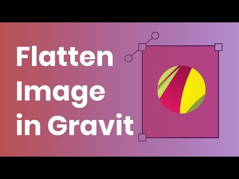 How to reduce the size of the file in Gravit Designer. Flatten Image tutorial