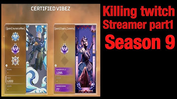 Killing twitch streamers season 9 apex legends part 1 #apex #younggoat16 #playapex #apexlegends