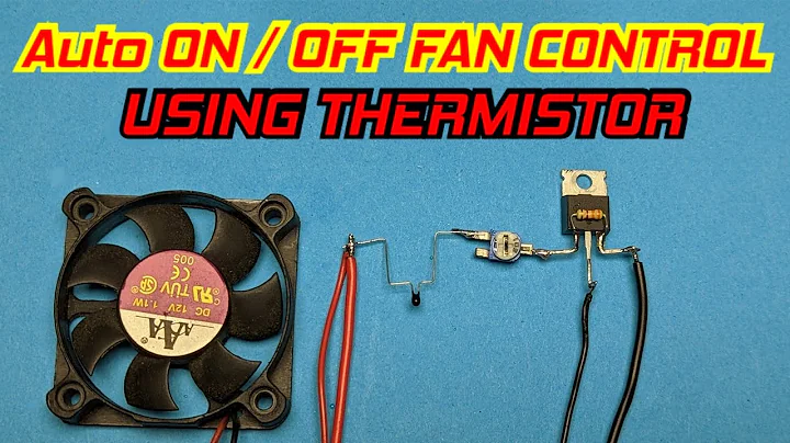 DIY Fan control Temperature Sensor circuit using Thermistor