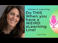 eLearning Tip: How to handle that weird line!