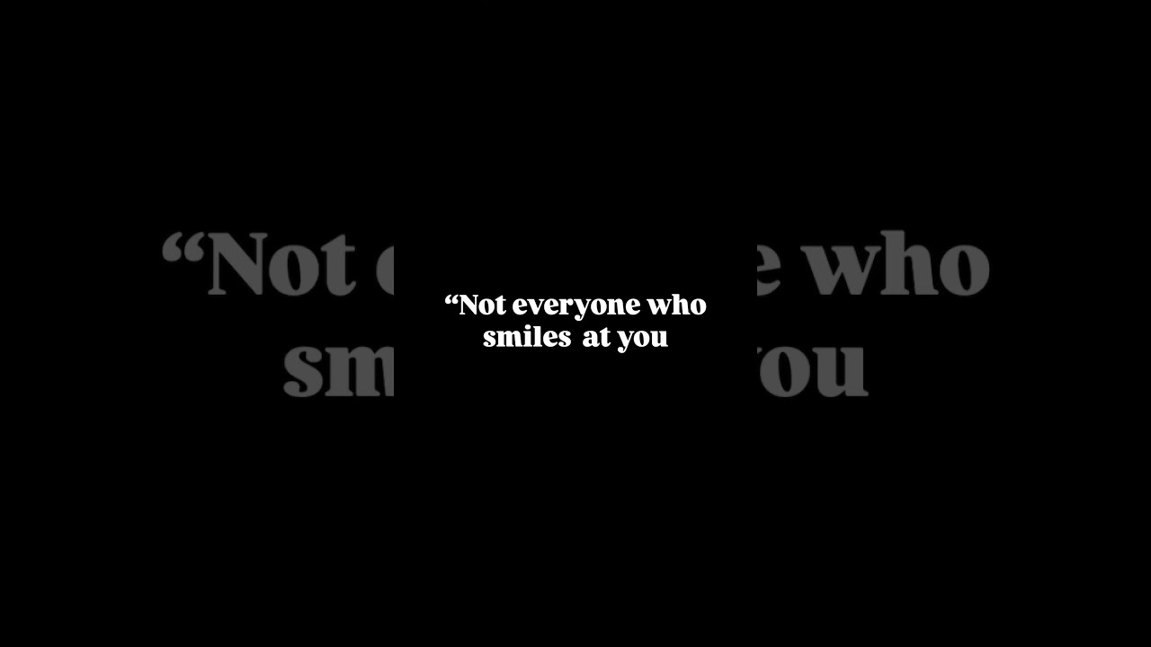 Watch patterns, not faces. 🖤