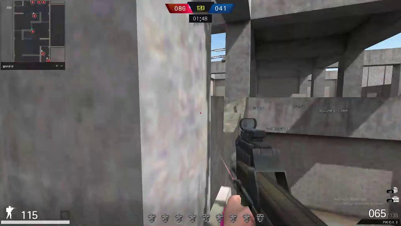 PB P90 ยิงหัว