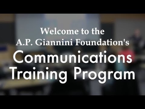 Communications Training Program of the A.P. Giannini Foundation