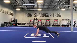 Lateral plank walk