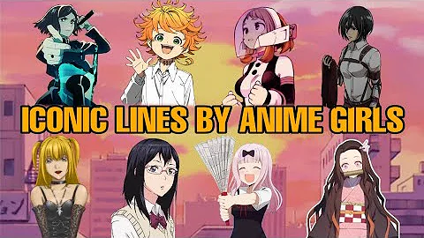 iconic lines by best anime girls ✨