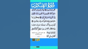سورة العنكبوت الآية 65 #قرآن #quran #islamicstatus