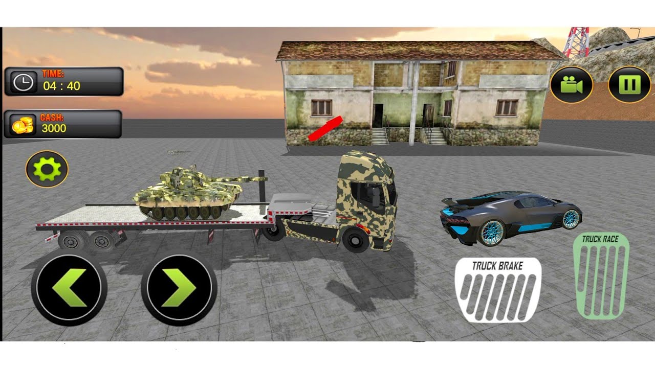 US Army Cargo Transporter:Truck Driving Games Update - Army New Tank Delivery | Android Gameplay