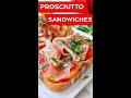 Easy Tomato, Burrata & Prosciutto Sandwiches | with garlic confit #shorts | ASMR
