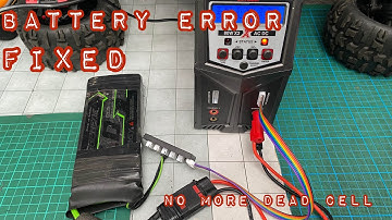 How to fix drained lipo battery cell error voltage
