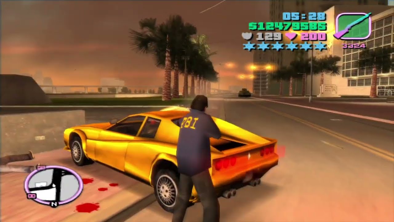 Grand Theft Auto: Vice City Bad FBI Fire and Shotgun Rampage