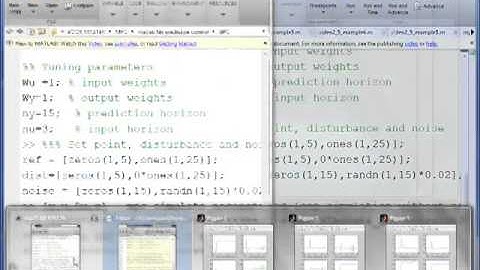 Generalised predictive control 2.5 - simulation with MATLAB