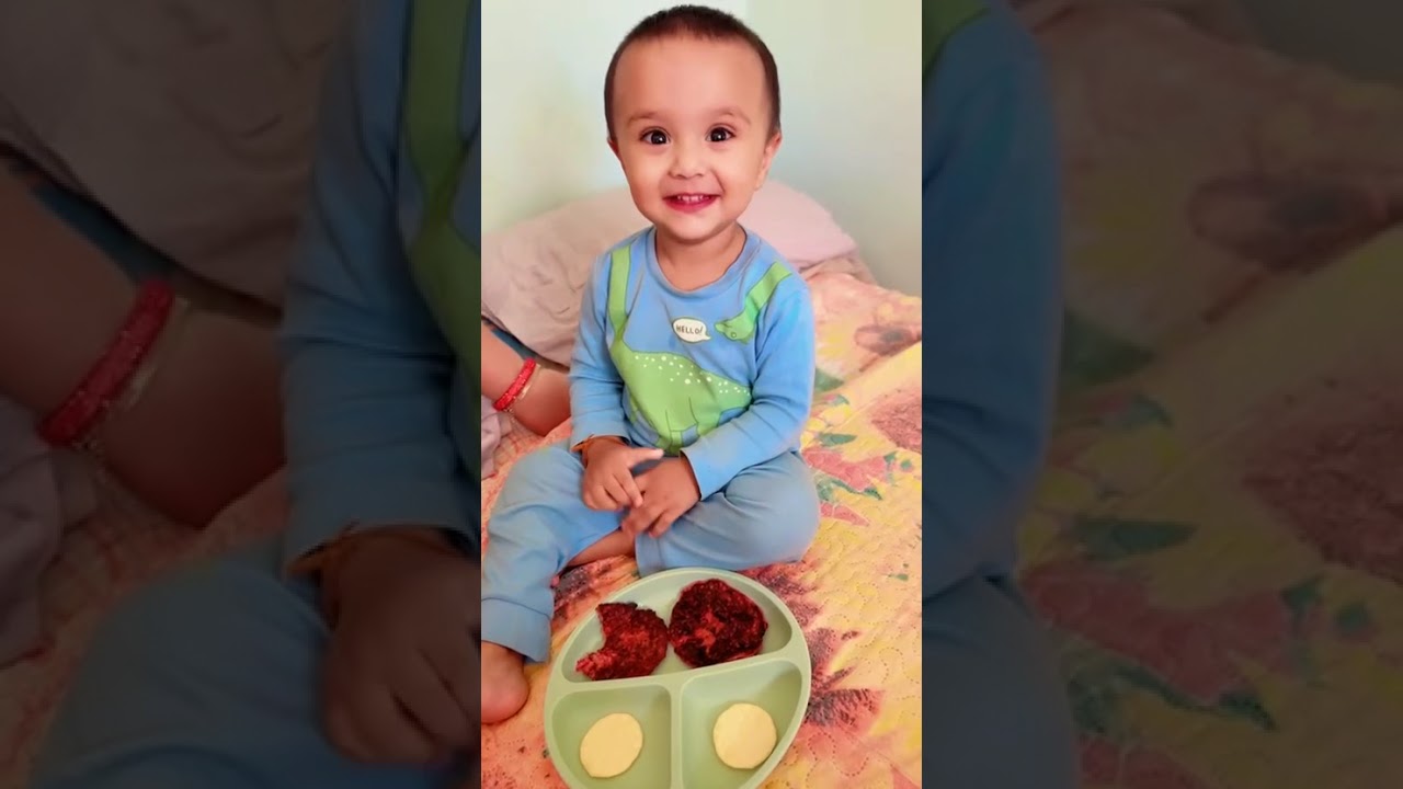 Beetroot and carrot pancake for babies🥰🧿quick and easy recipes for babies 