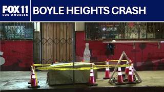 Car plows into group of people eating outside deli in Boyle Heights