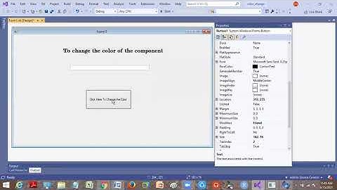vb.net program to color change of a component during run time