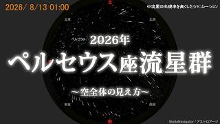 特集】ペルセウス座流星群（2026年） - アストロアーツ