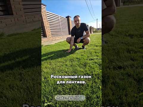 Роскошный газон для лентяев, который никогда не надо стричь и поливать! #дом#газон#shorts#юмор