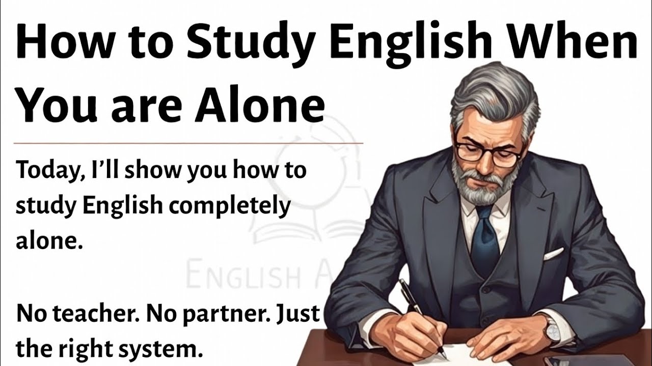 How to Learn English Alone || From Alone to Fluency || Graded Reader || Improve Your English Fluency