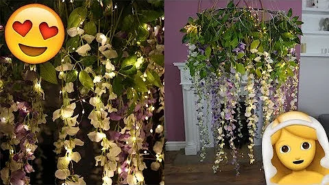 DIY Flower Chandelier