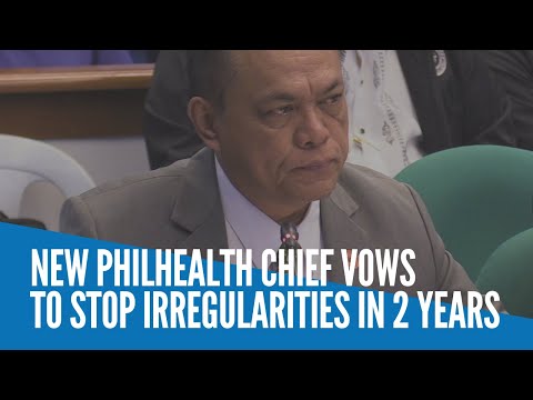 New PhilHealth chief vows to stop irregularities in 2 years