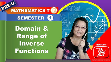 Domain and Range of Inverse Functions - Mathematics T STPM Semester 1