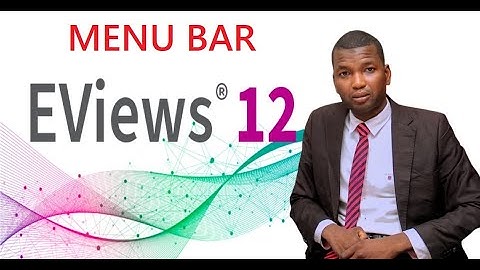 2. Introduction to EViews menu bar