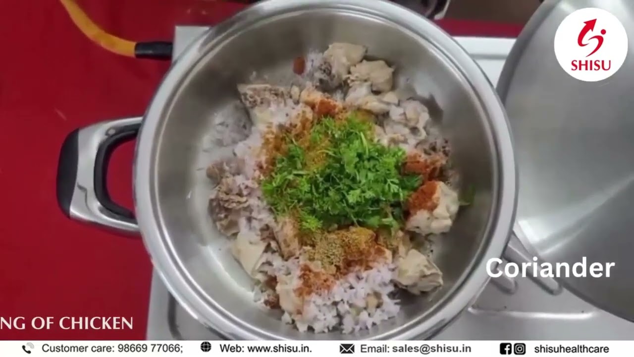 Shisu Water less Fat less cooking - Zero oil cooking Chicken