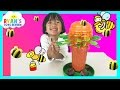 Family Fun Game for kids Honey Bee Tree with Egg Surprise Toys