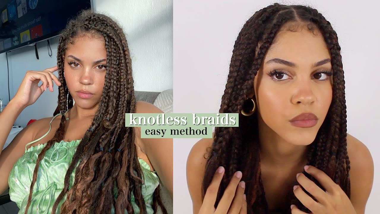 How to braid/cornrow FOR BEGINNERS! - YouTube