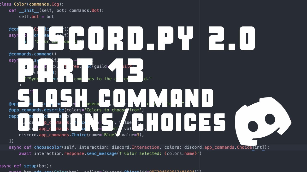 Slash command. App Commands discord py.