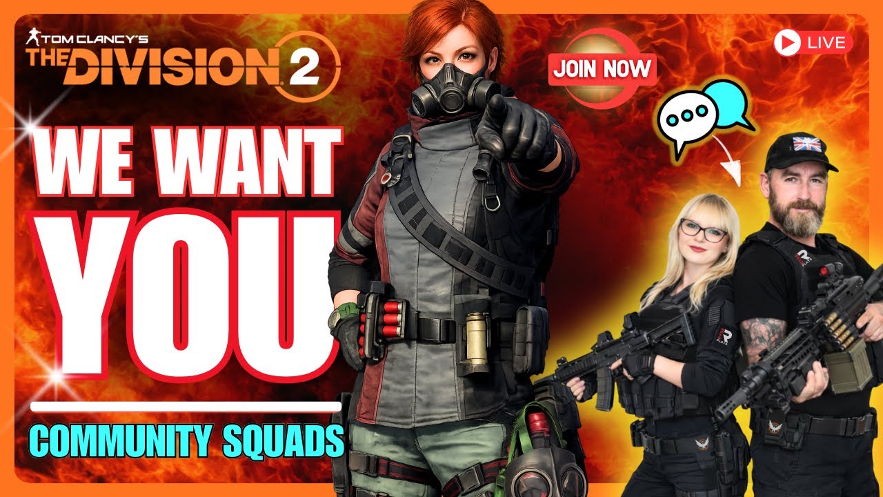 🔴 LIVE | Join The Squad NOW — Agents Wanted | The Division 2