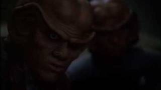 Quark tells his nephew something about humans