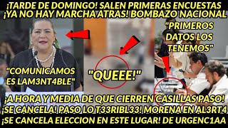 DOMINGO BOMBAZO! SE CANCELA ELECCION A HORA Y MEDIA DE CIERRE EN ESTE LUGAR SALEN PRIMERAS ENCUESTAS