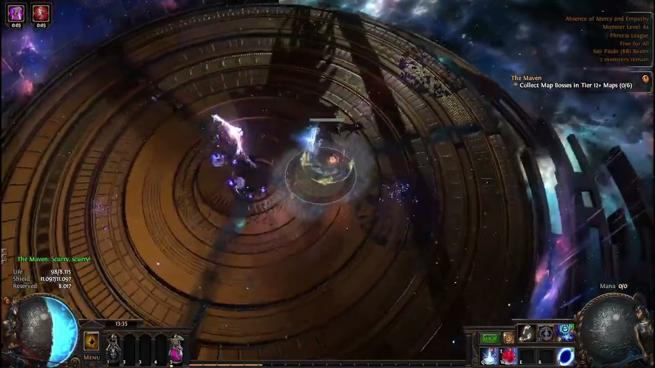 Vaal Storm Call Architect Of Chaos - Maven Fight - Phrecia Event Path of Exile