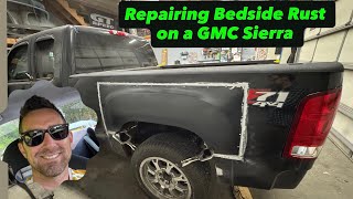 Repairing Rusty Bedsides on a GMC Sierra ⚡️ 